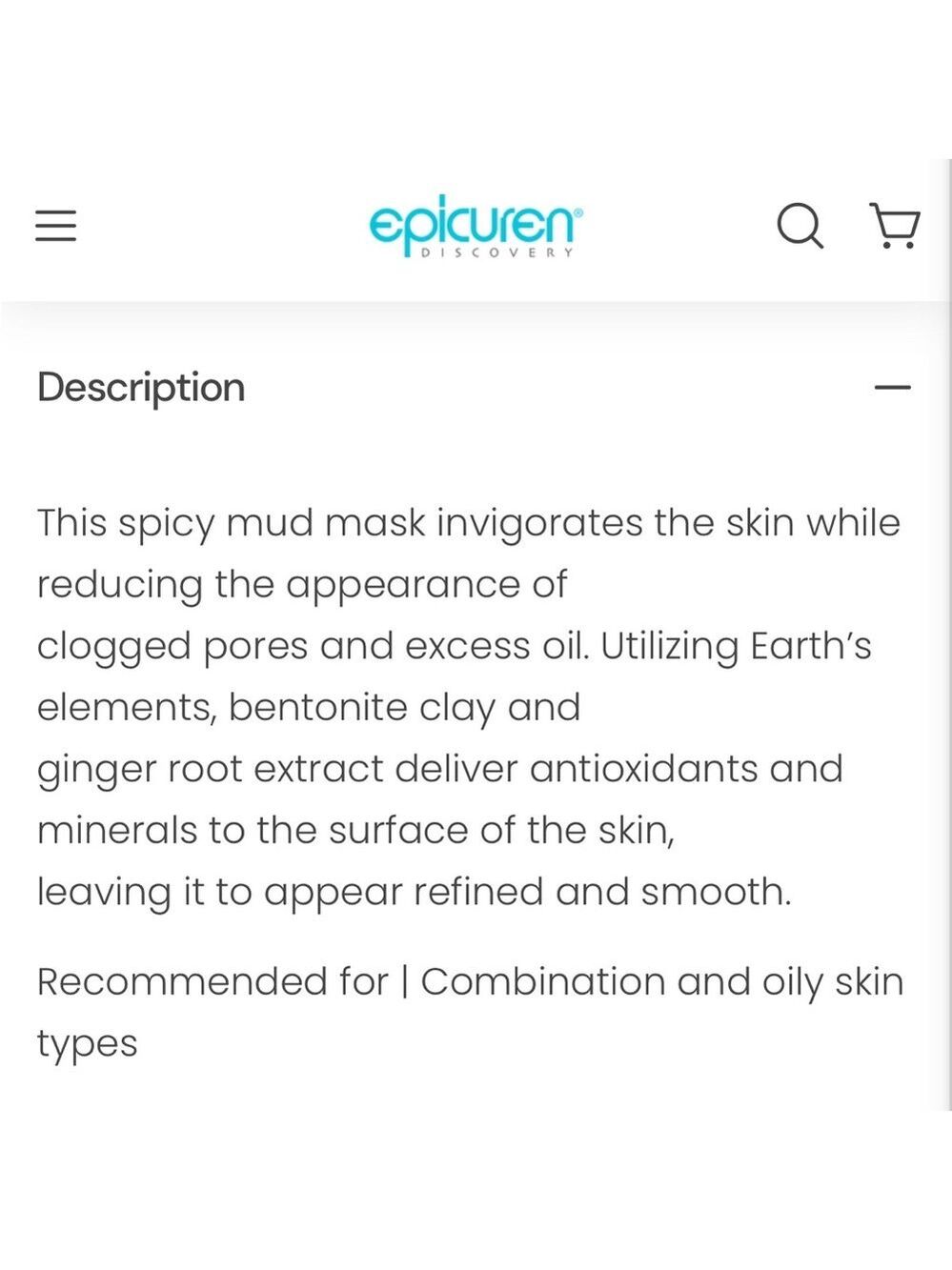 Epicuren Chai Soy Mud Mask 2.5 oz Detox Clay Mask New Sealed - Picture 6 of 6